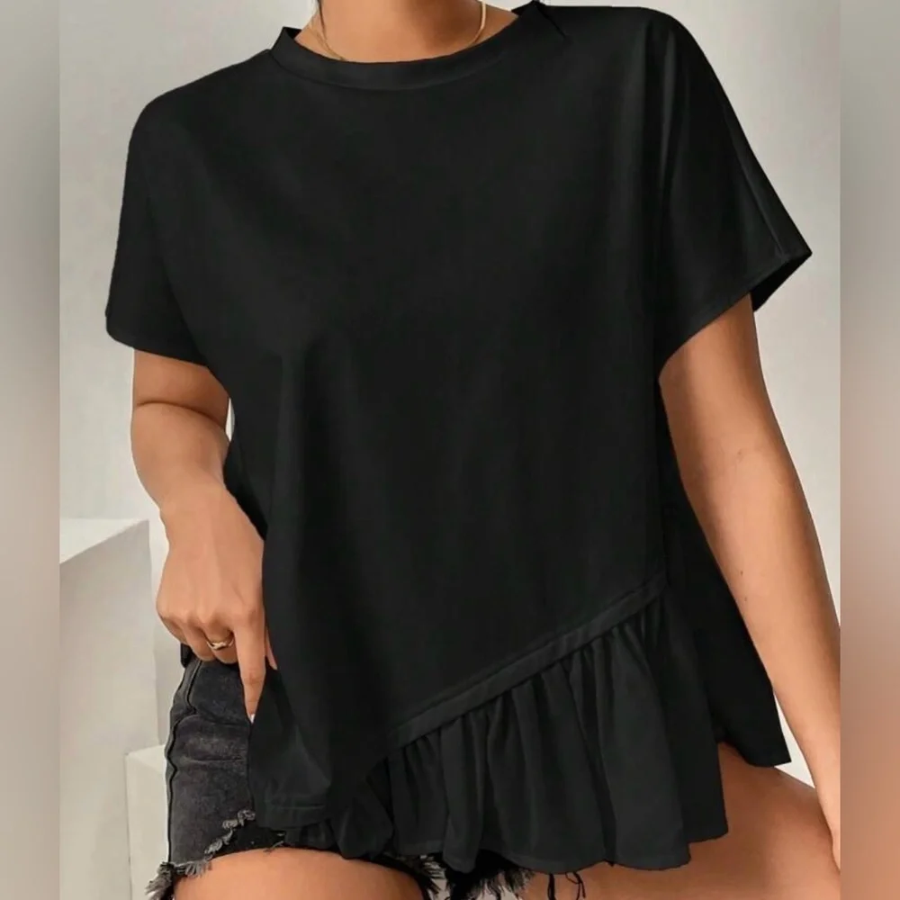 Elegant Black Women's Top